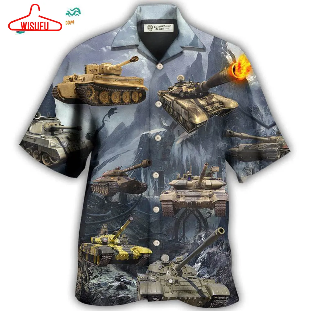 Tank Style With Dark Style Hawaiian Shirt- Wisufu Aloha