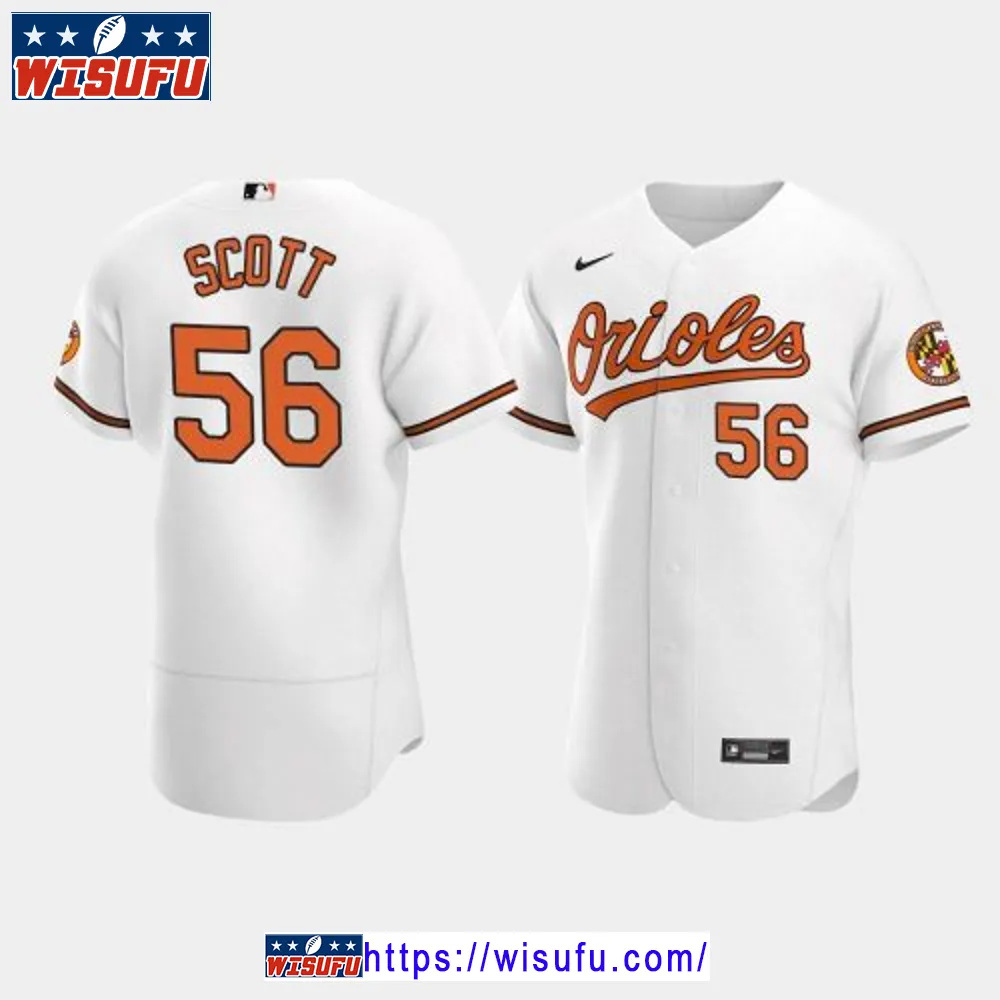 Tanner Scott 56 Baltimore Orioles White Home Jersey Jersey