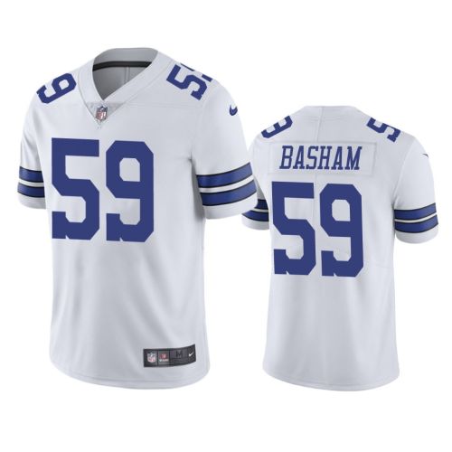 Tarell Basham 59 Dallas Cowboys White Vapor Jersey