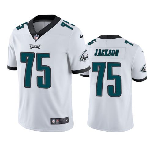 Tarron Jackson 75 Philadelphia Eagles White Vapor Jersey