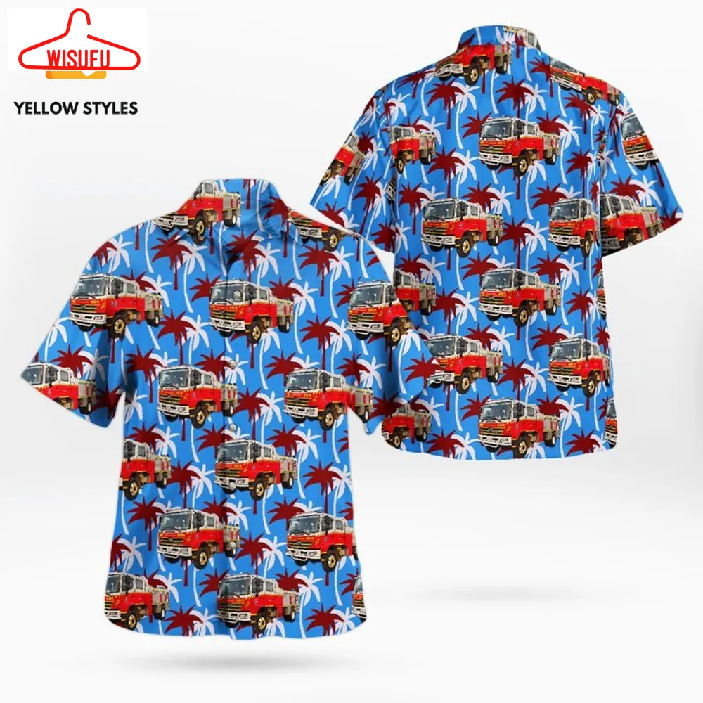 Tasmania Fire Service Tfs Heavy Tanker Hino Ranger Gt Hawaiian Shirt, New Fashion Gifts