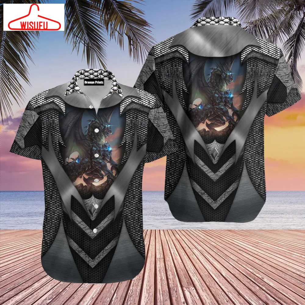 Tattoo And Dungeon Dragon Gray Hawaiian Shirt - For Men & Women - New Winter Fashion Shirt Gift For Family, New Fashion Gifts