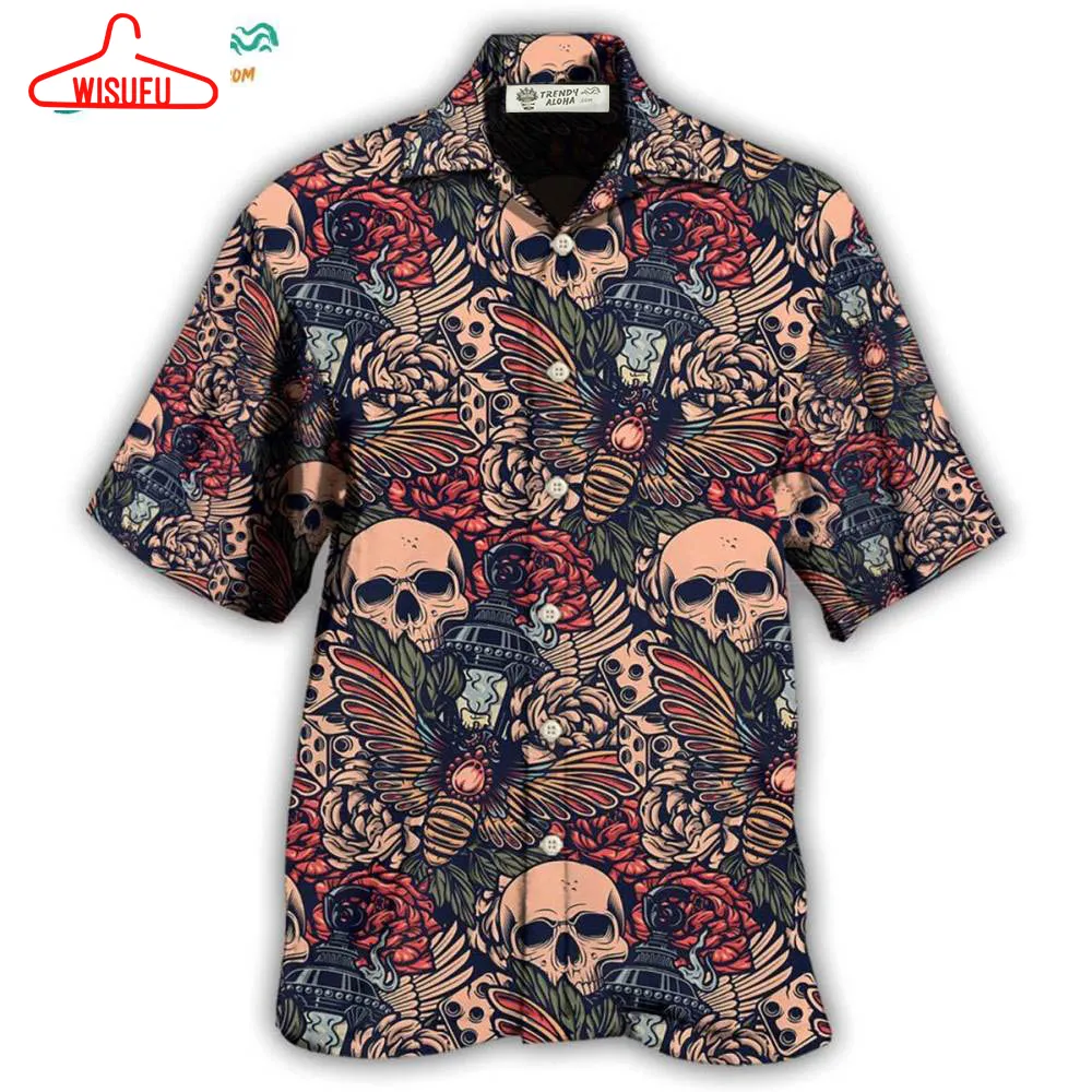 Tattoo Skull Amazing Christmas Fantastic Hawaiian Shirt- Wisufu Aloha