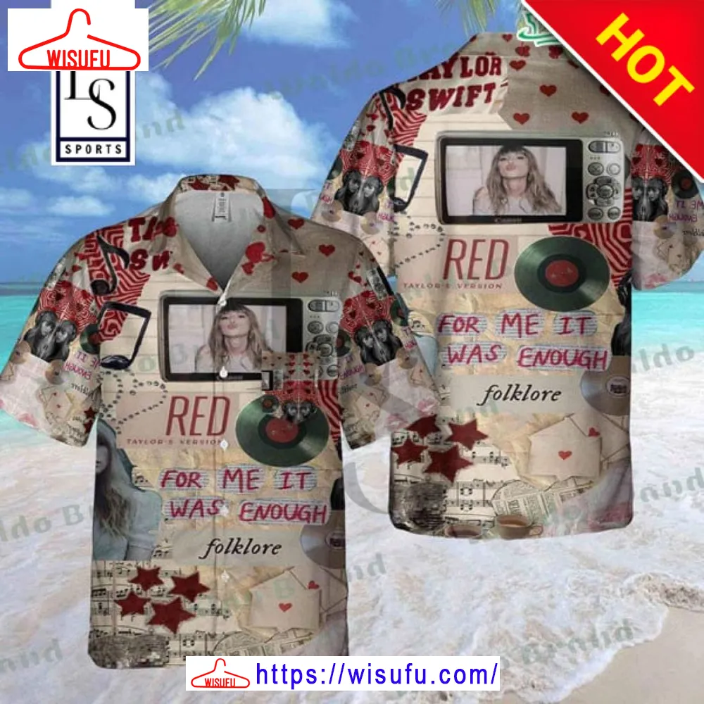 Taylor Swift Red Hawaiian Shirt, New Fashion Gifts