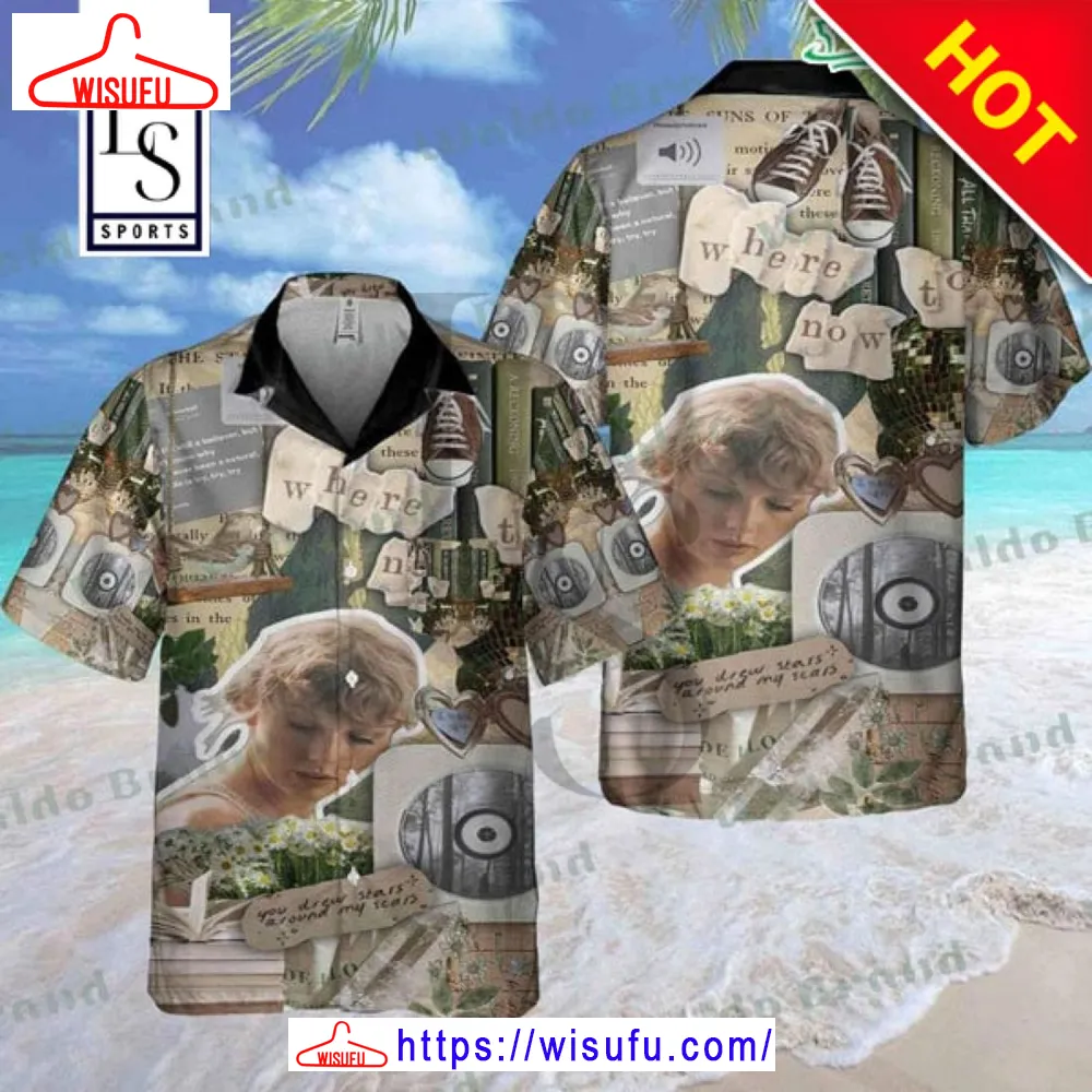 Taylor Swift V-intage Hawaiian Shirt, New Fashion Gifts