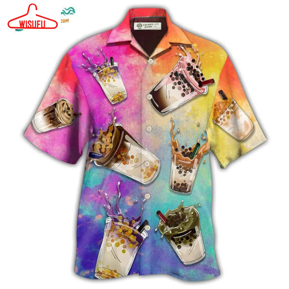 Tea Milktea Boba Milktea Style Hawaiian Shirt- Wisufu Aloha