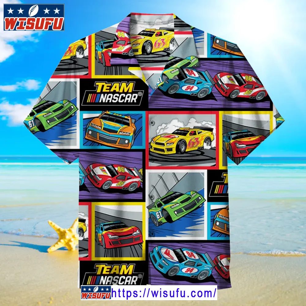 Team Nascar - Unis-ex Hawaiian Shirt