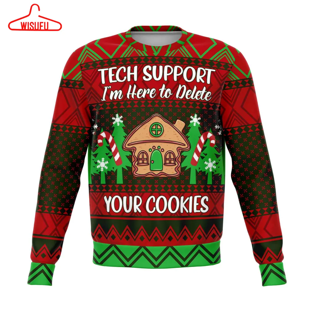 Tech Support, All Over Print 3d Ugly Christmas Sweater, New Winter Shirt Gift For Family