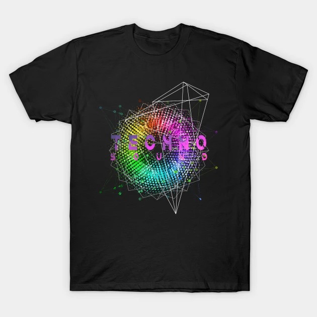 Techno Music Sound Explosion EDM Festival T-Shirt