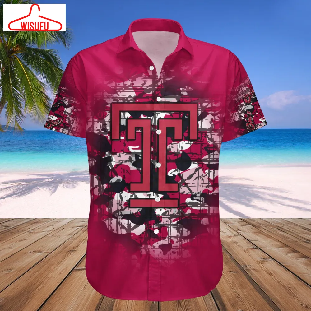 Temple Owls Camouflage Vintage Hawaiian Shirt, New Fashion Gifts