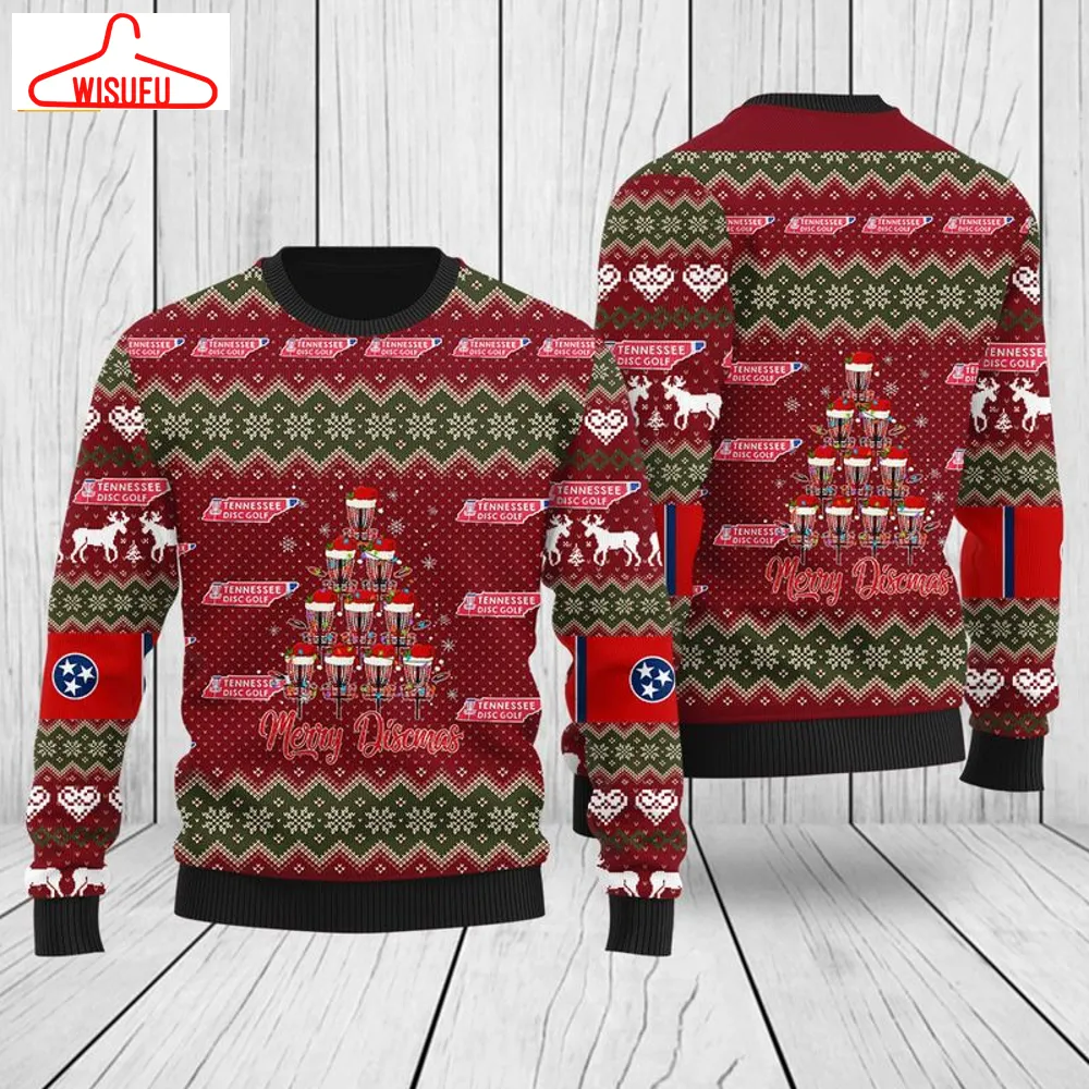 Tennessee Disc Golf Ugly Christmas Sweater