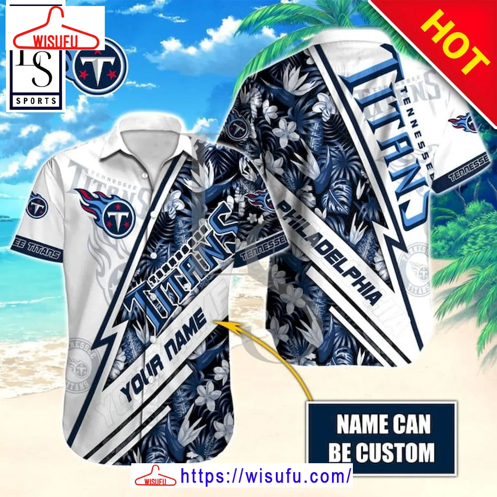 Tennessee Titans Aloha Custom Name Hawaiian Shirt, New Fashion Gifts