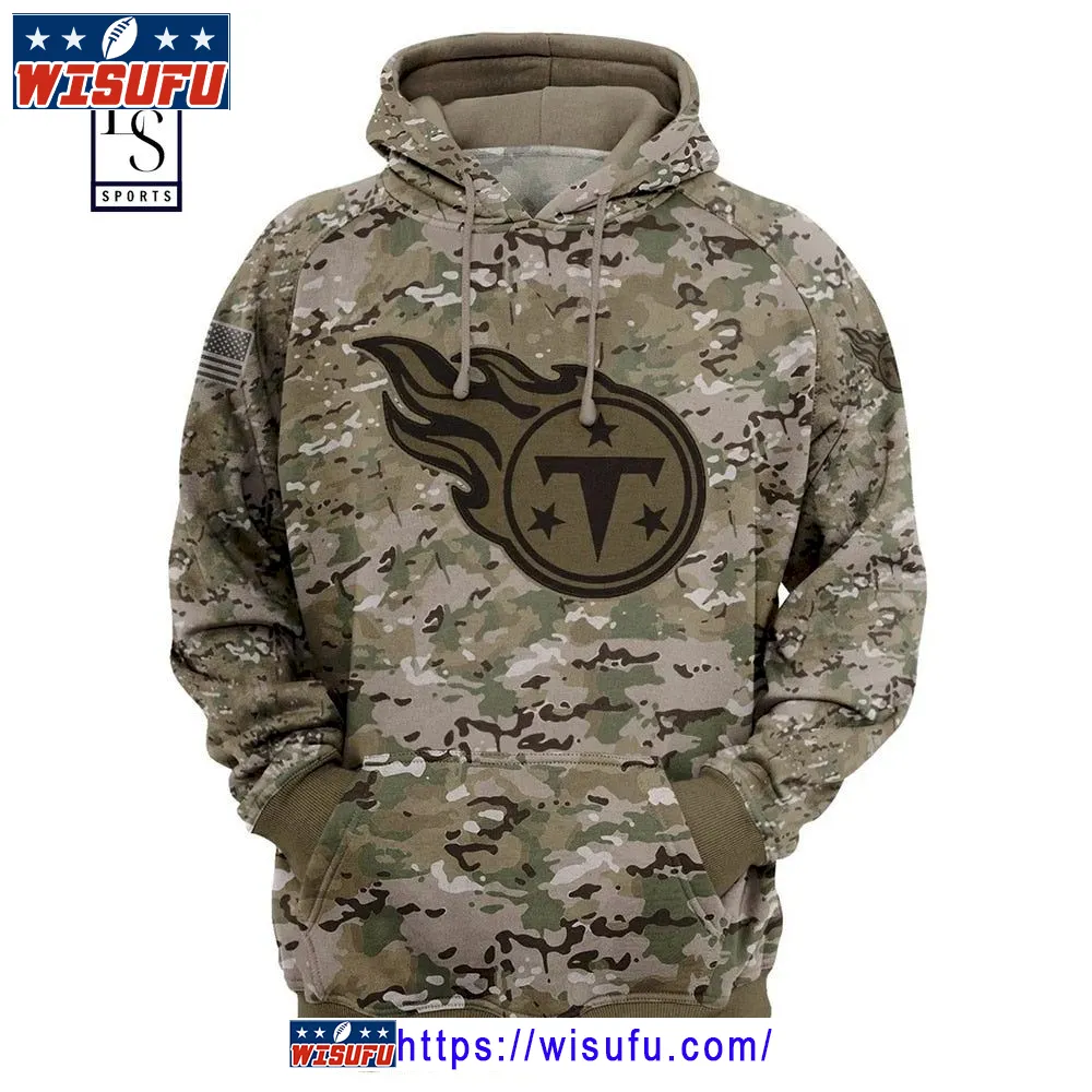 Tennessee Titans Camo Hoodie 3d