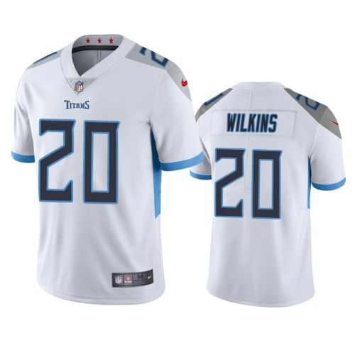 Tennessee Titans Jordan Wilkins 20 White Vapor Jersey