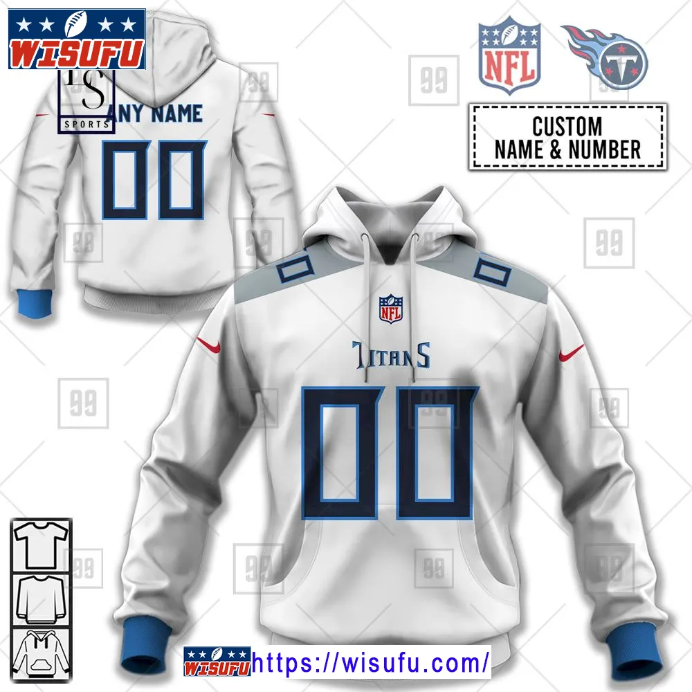 Tennessee Titans Personalized NF.L Jersey Hoodie 3d