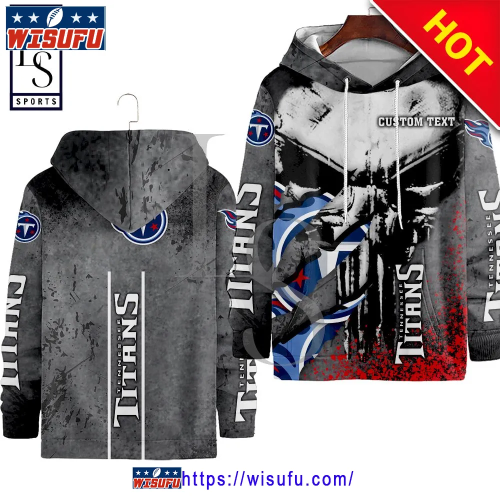 Tennessee Titans The Punisher Custom Name Hoodie