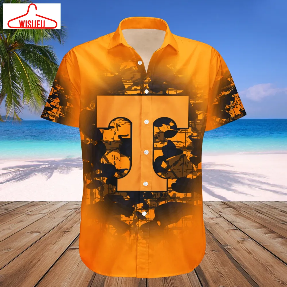 Tennessee Volunteers Camouflage Vintage Hawaiian Shirt, New Fashion Gifts