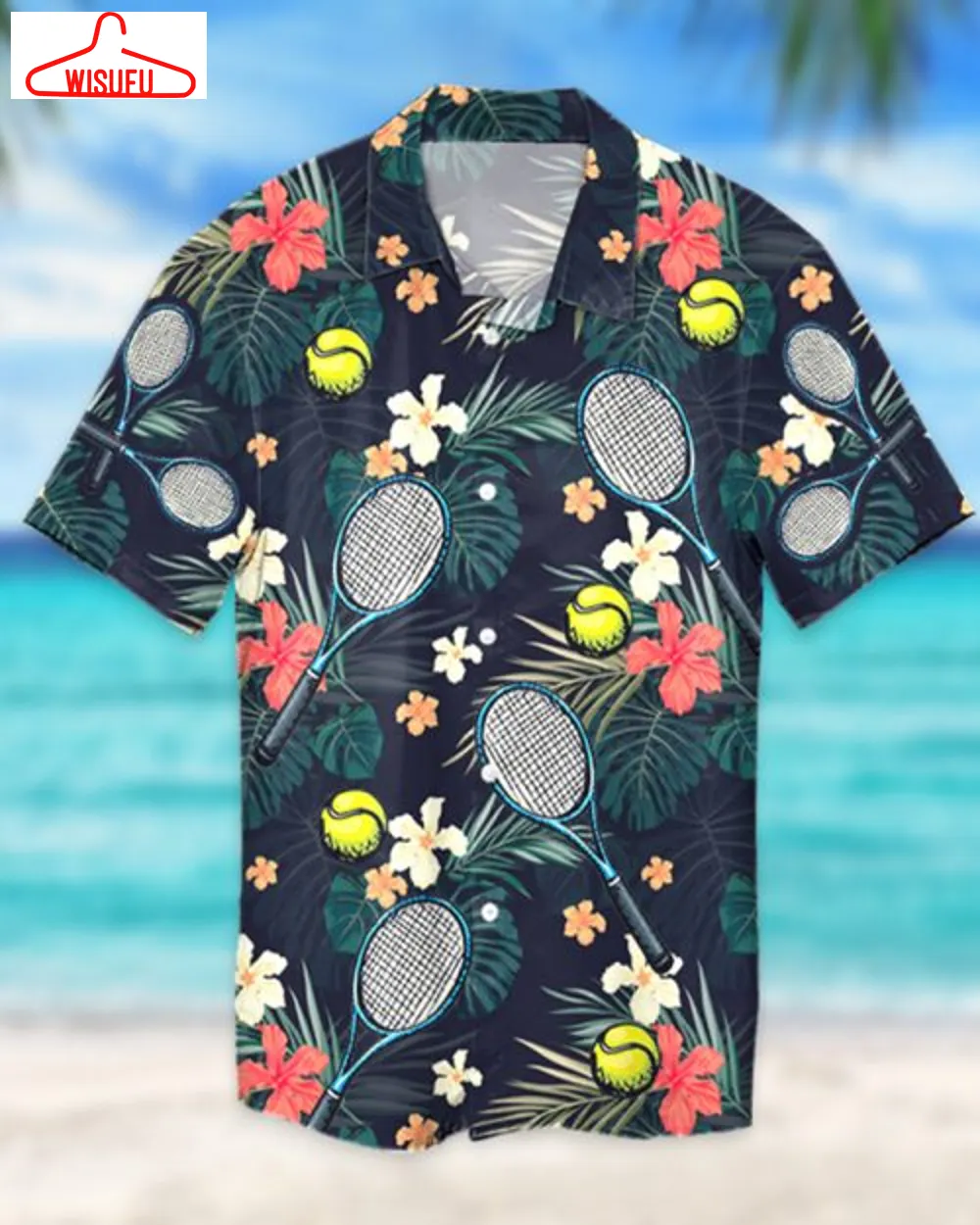 Tennis Hawaiian Shirt - Unisex - Adult - Hw5464, New Hawaiian Holiday Outfits, New Fashion Gifts