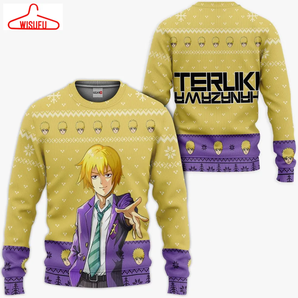 Teruki Hanazawa Ugly Sweater Christmas, Anime Ugly Christmas Sweater Gift For Family