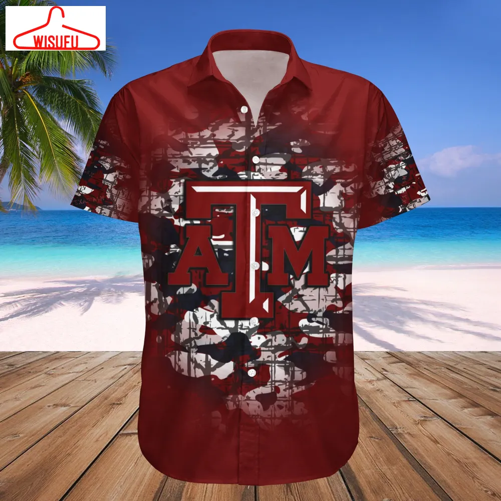 Texas A&m Aggies Camouflage Vintage Hawaiian Shirt, New Fashion Gifts