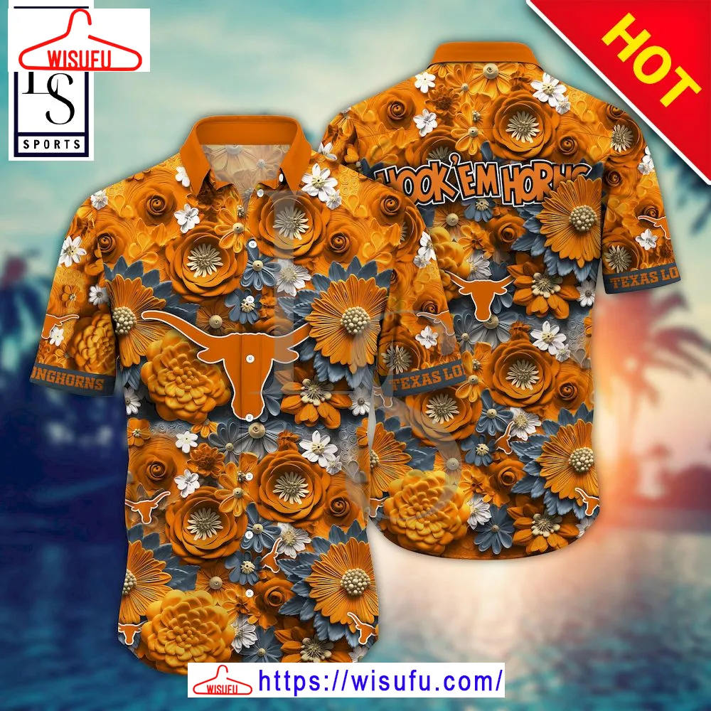 Texas Longhorns N-caa Trending Summer Hawaiian Shirt, New Fashion Gifts