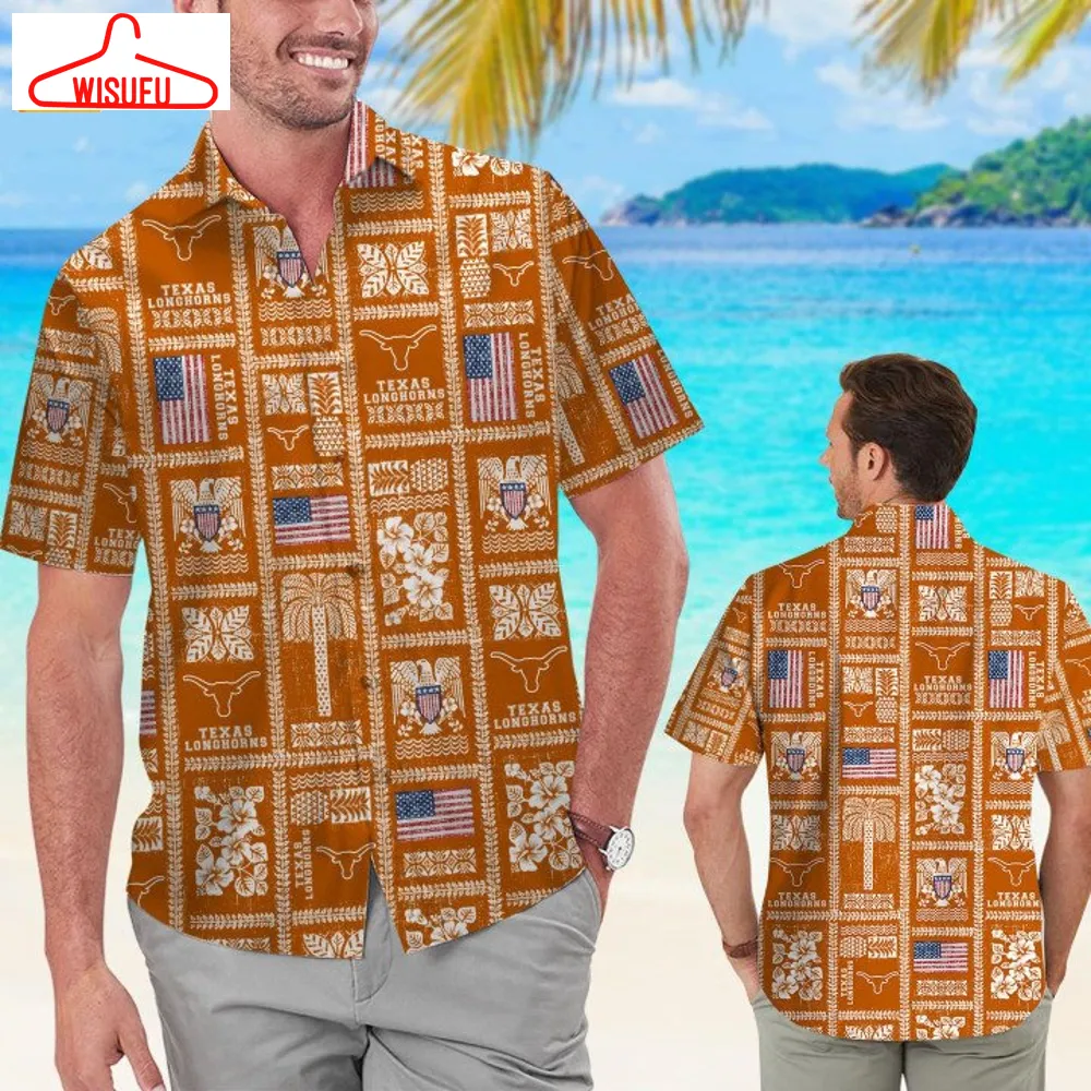 Texas Longhorns Summer Commemorative Hawaiian Shirt, New Fashion Gifts