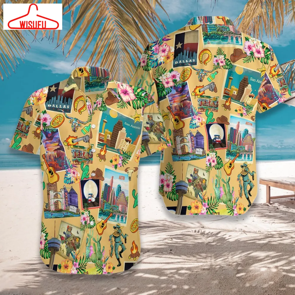 Texas Love Hawaiian Shirt - Unisex - Adult - Hw5851, New Hawaiian Holiday Outfits, New Fashion Gifts