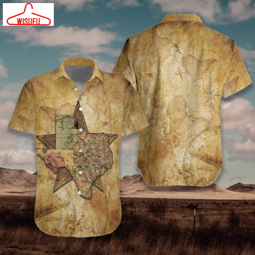 Texas Map The Lone Star Nation Tropical Hawaiian Shirt 131, New Hawaiian Holiday Outfits, New Fashion Gifts