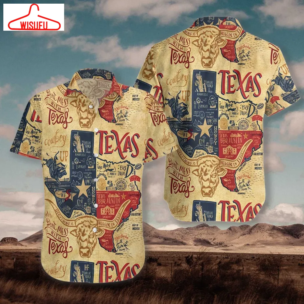 Texas Proud Hawaiian Shirt - For Men & Women - Adult - Hw2607, New Hawaiian Holiday Outfits, New Fashion Gifts