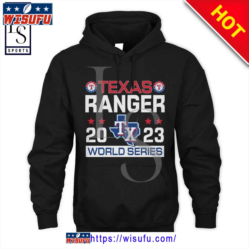 Texas Rangers 2023 Champions World Series Black Hoodie