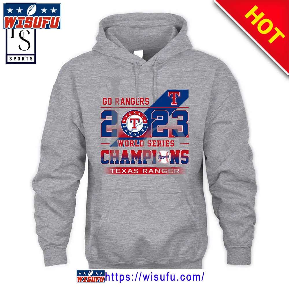 Texas Rangers 2023 Go Rangers Gray Hoodie