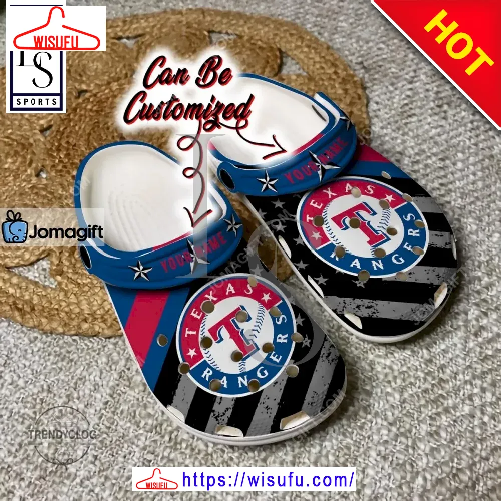 Texas Rangers American Flag Clogs Clog Shoes