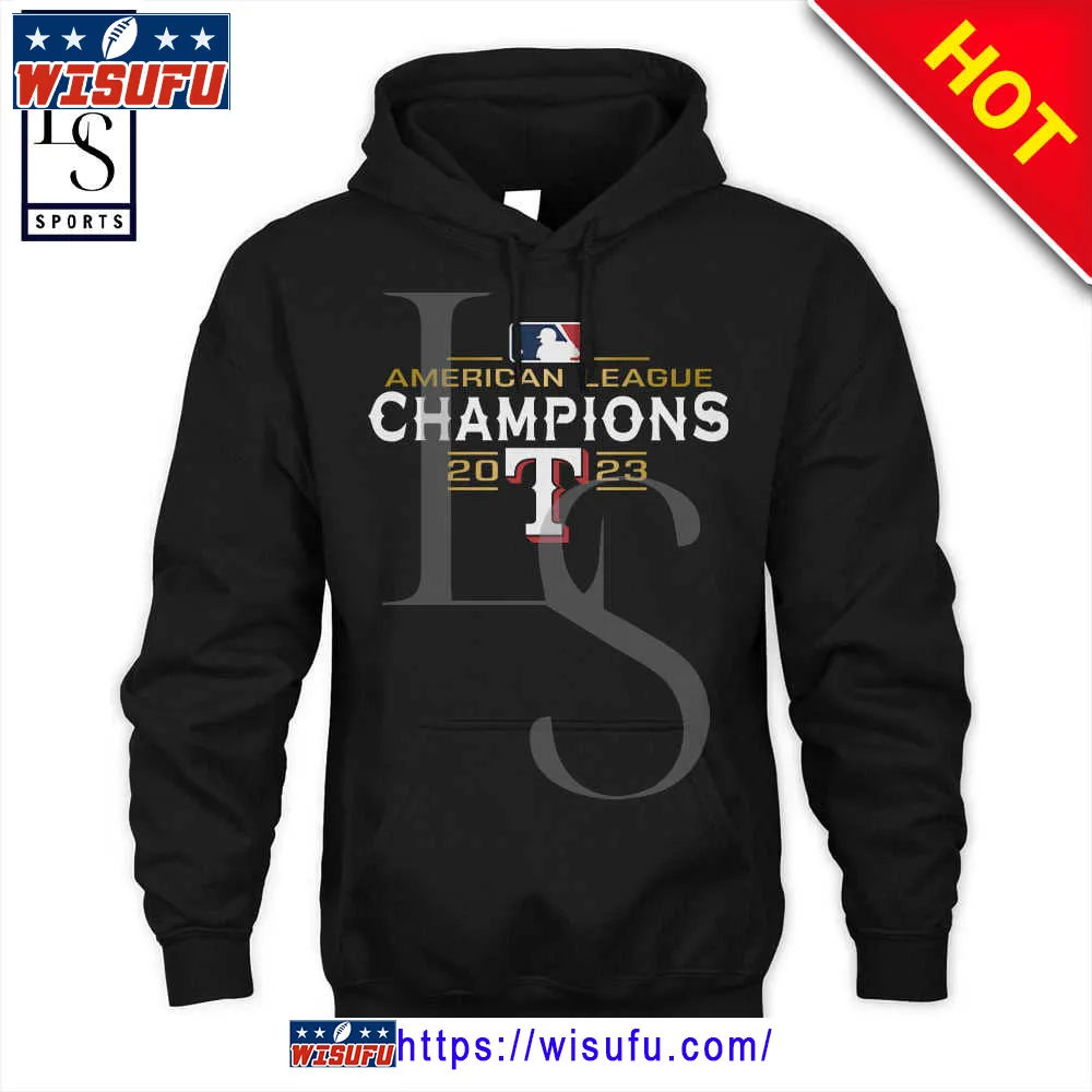 Texas Rangers American League Champions Black Hoodie