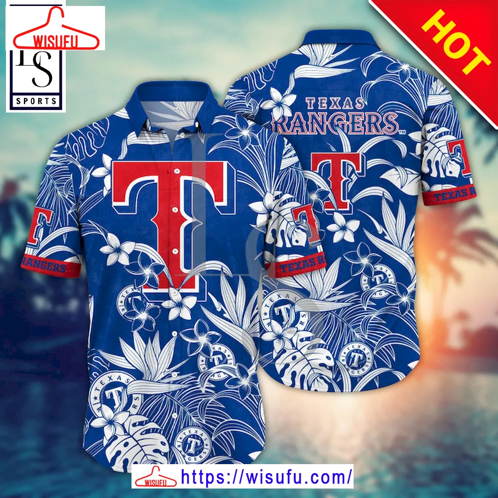 Texas Rangers Ml-b Summer Flower Aloha Hawaii Shirt, New Fashion Gifts