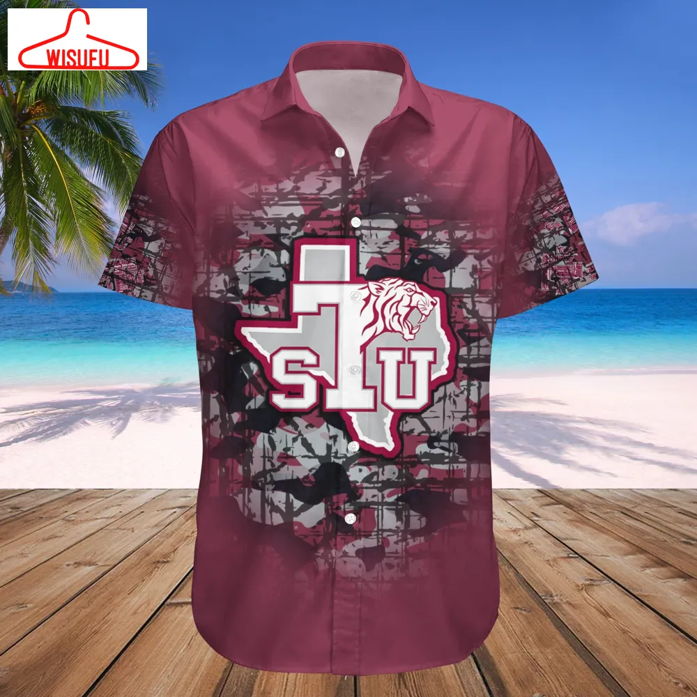 Texas Southern Tigers Camouflage Vintage Hawaiian Shirt, New Fashion Gifts