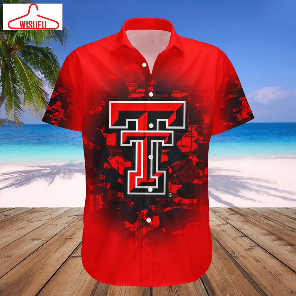 Texas Tech Red Raiders Camouflage Vintage Hawaiian Shirt, New Fashion Gifts