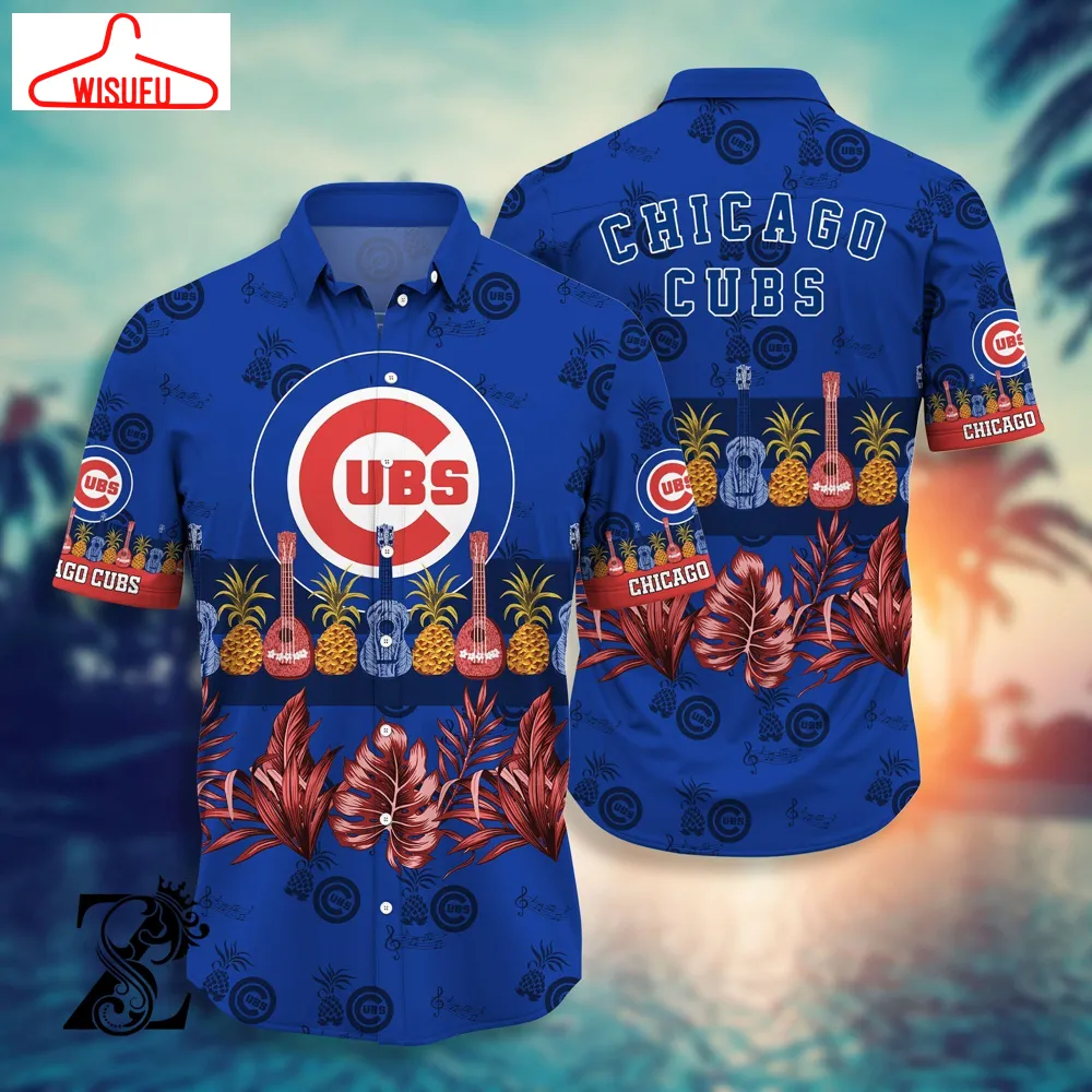 Th0044 Chicago Cubs Hawaiian Shirt, New Hawaiian Holiday Outfits, New Fashion Gifts