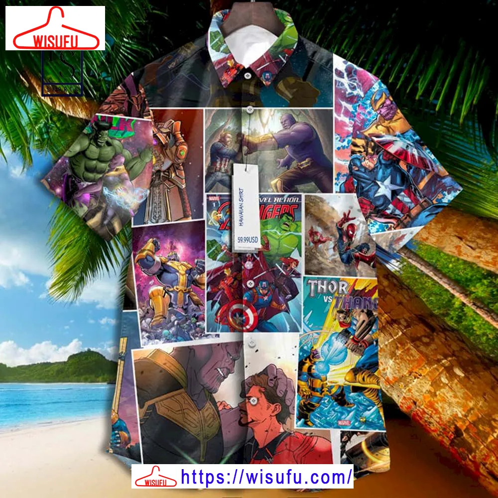 Thanor Avengers Endgame Comics Hawaiian Shirt, New Fashion Gifts