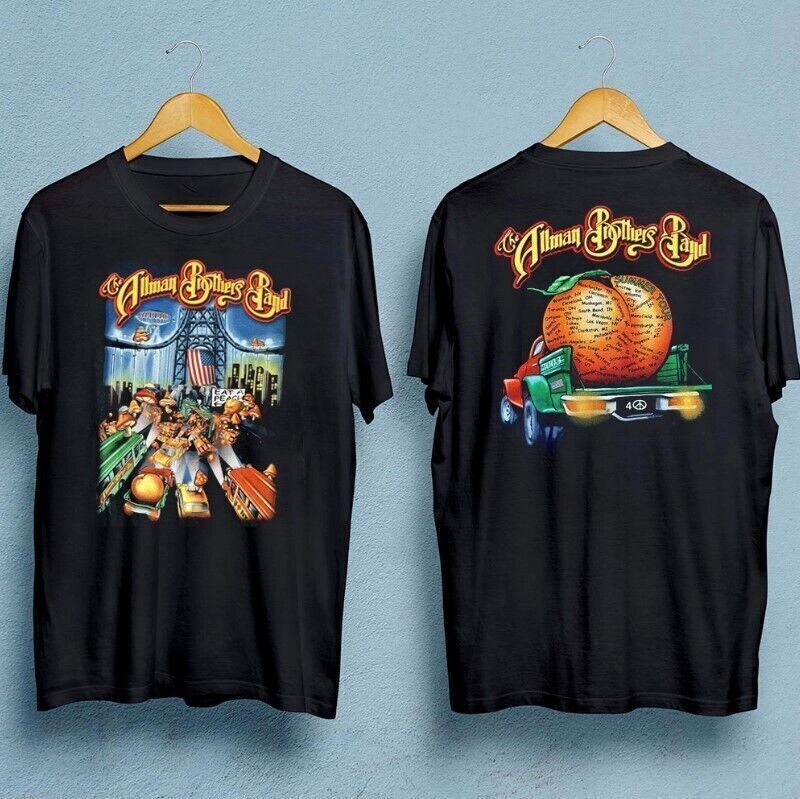 The Allman Brothers Band Double-sided Tour T-shirt Black Tee