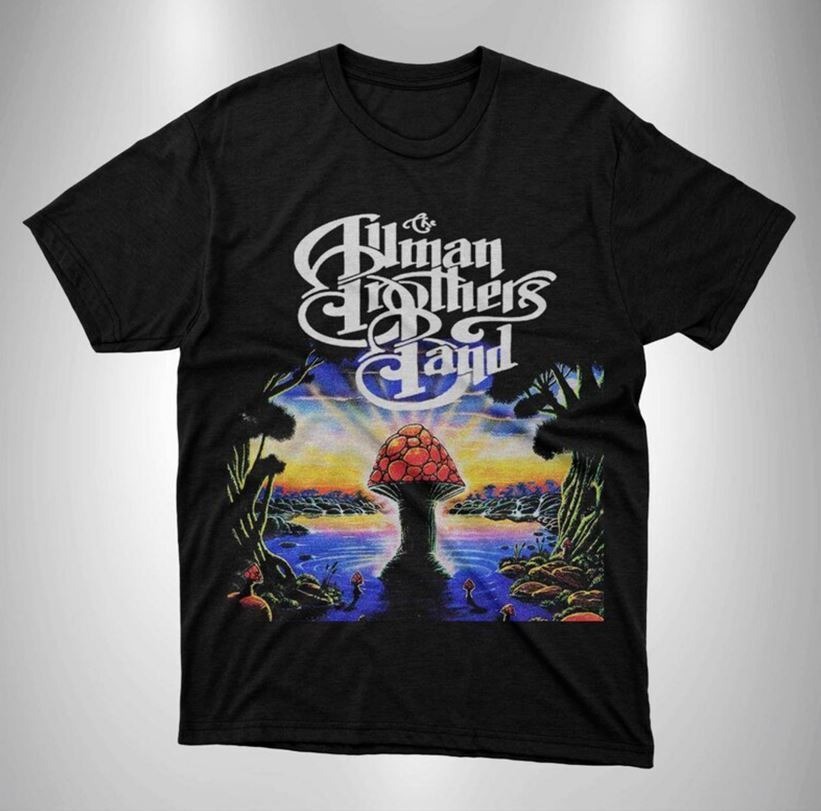 The Allman Brothers Band T Shirt Black Cotton Men
