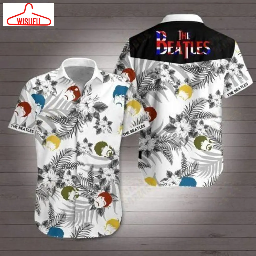 The Beatles Hawaiian Graphic Print Short Sleeve Hawaiian Casual Shirt Size S - 5xl, New Fashion, Best Gift Ideas, New Fashion Gifts