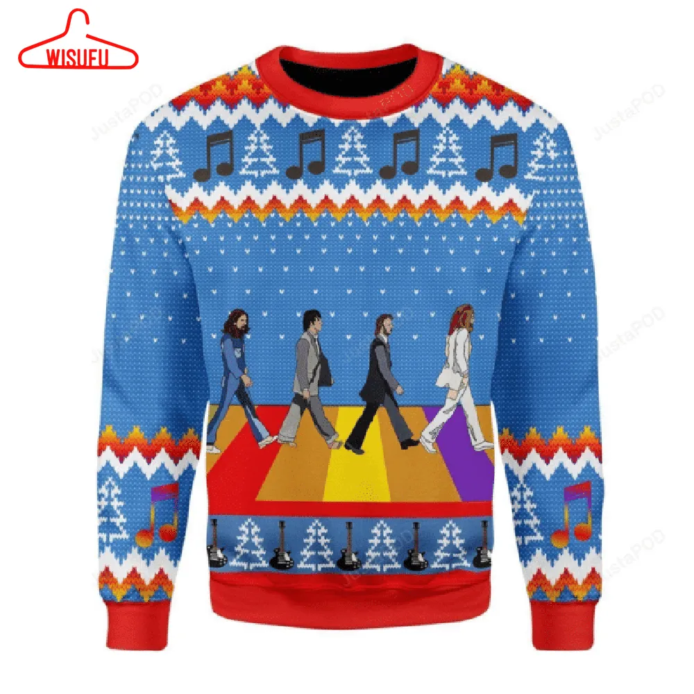 The Beatles Rock Band 7 Ugly Sweater Gifts, The Beatles Rock Band Gift Fan Ugly Sweater