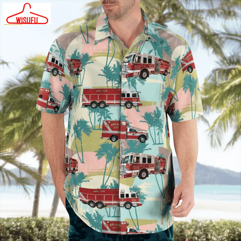 The Bel Air Volunteer Fire Company Bel Air Maryland Hawaiian Shirt, New Fashion Gifts