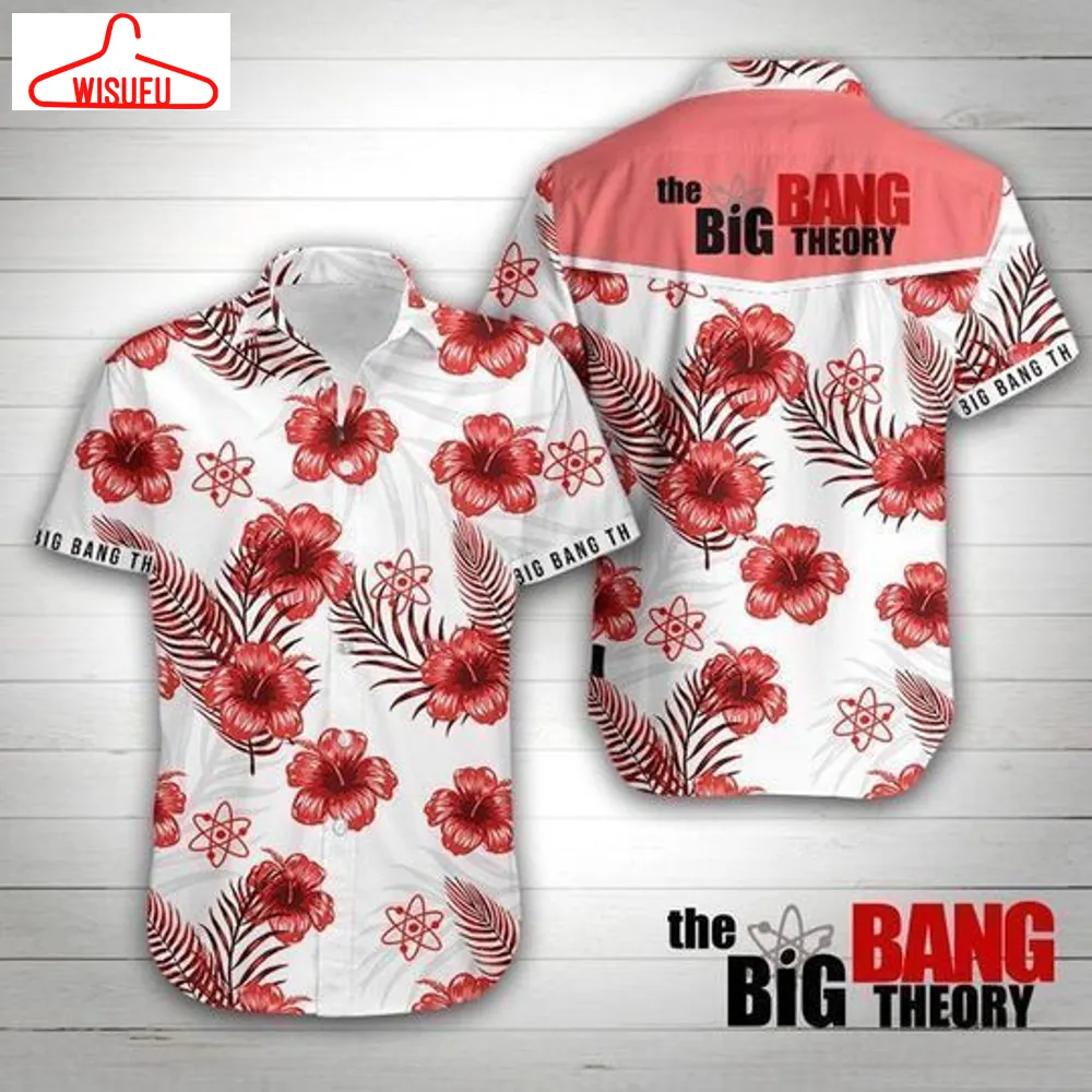 The Big Bang Theory Graphic Print Short Sleeve Hawaiian Casual Shirt Size S - 5xl, New Fashion, Best Gift Ideas, New Fashion Gifts