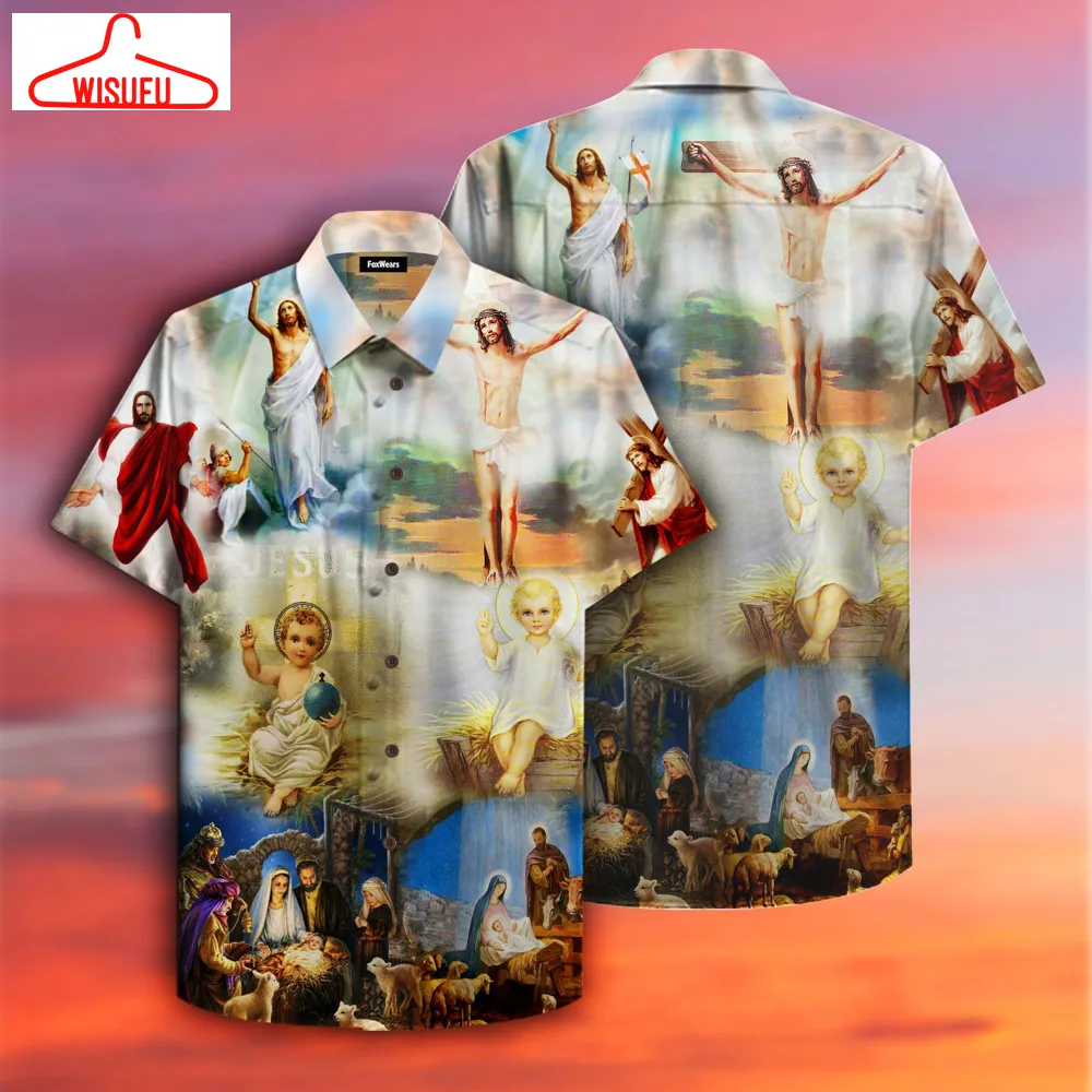 The Born Of Jesus Hawaiian Shirt - For Men & Women - New Winter Fashion Shirt Gift For Family, New Fashion Gifts