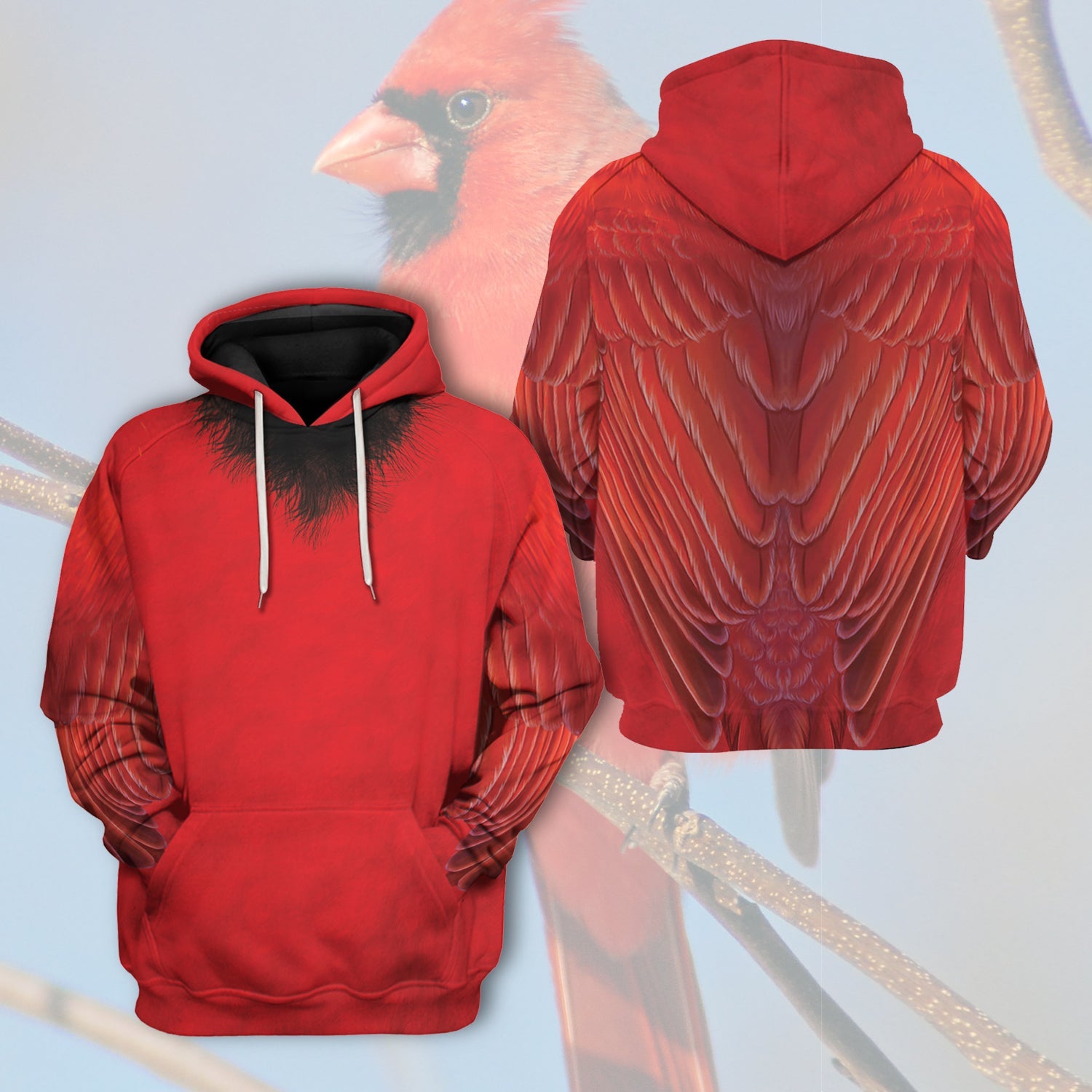 The Cardinal Bird Animal Cosplay track suit 