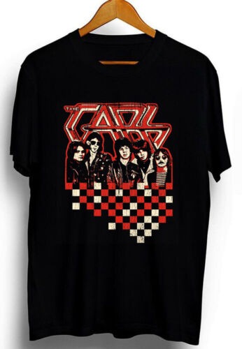 The Cars Band Members Checked T-Shirt, rock band unisex t-shirt