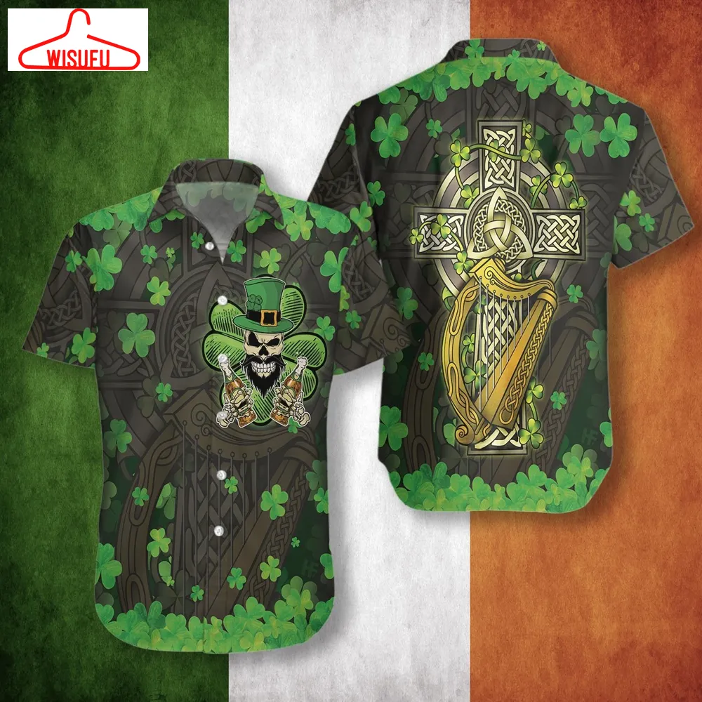 The Celtic Cross Hawaiian Shirt - Unisex - Full Size - Adult - Colorful - Hw2334, New Hawaiian Holiday Outfits, New Fashion Gifts