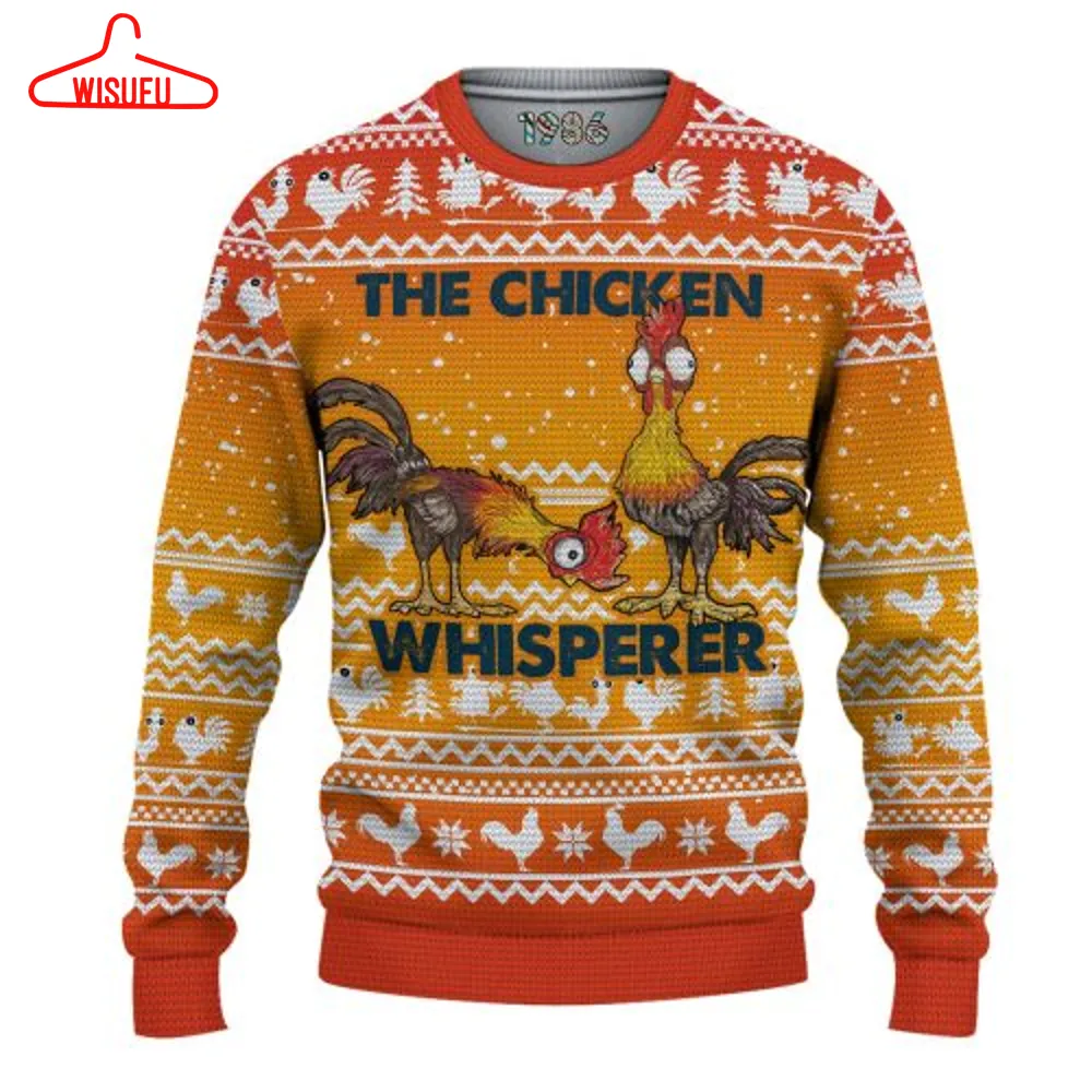 The Chicken Whisperer Ugly Christmas Sweater