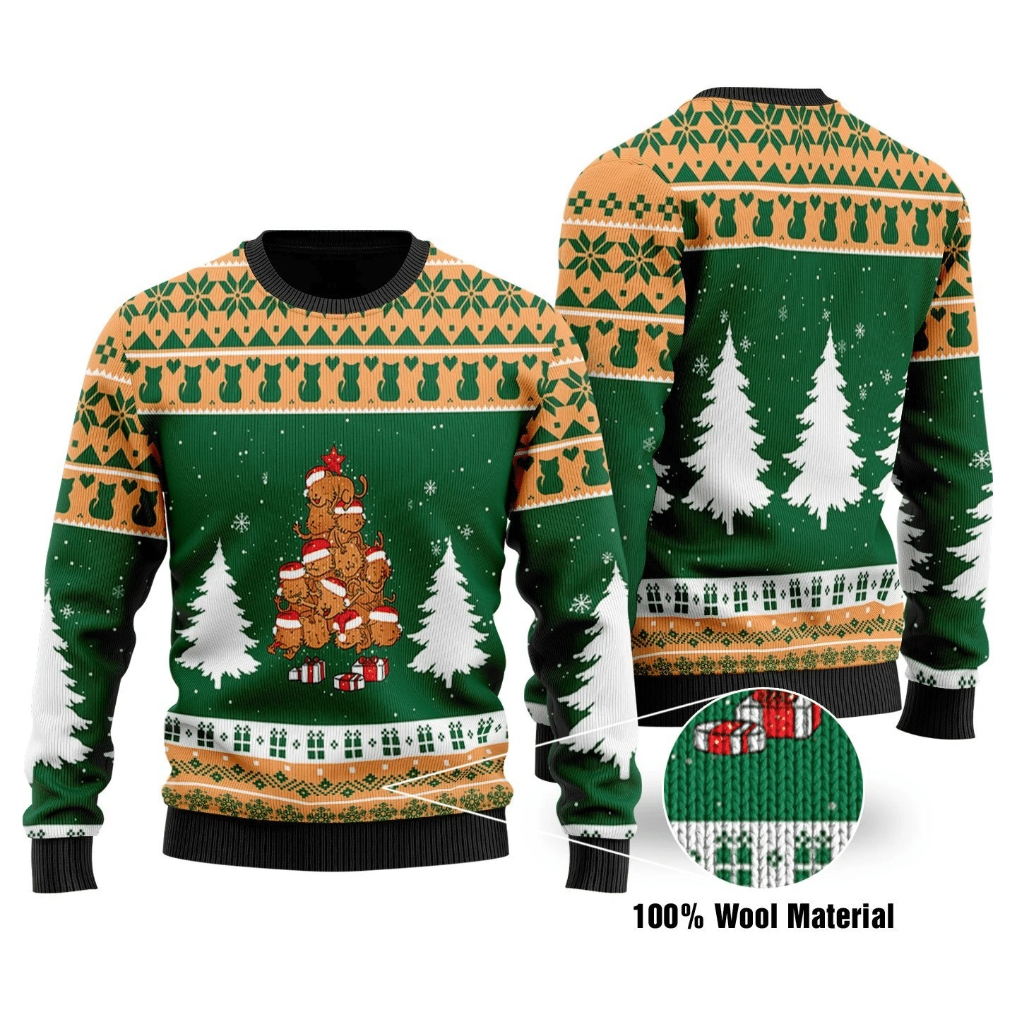 The Christmas Cats Tree Ugly Christmas Sweater